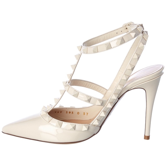 ( SOLD) Authentic Valentino Garavani Rockstud Ankle Strap Pump - Picture 2 of 13